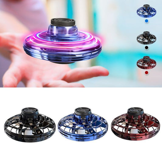 Mini UFO Flying Spinner Drone – LED Gyro Helicopter Toy for Kids & Adults | Rechargeable Hand-Controlled Boomerang