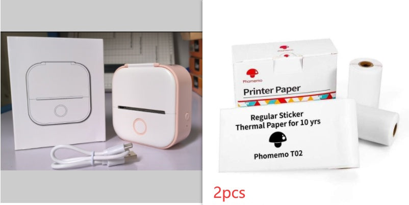 Portable Mini Thermal Label Printer – Bluetooth Sticker Maker & Photo Printer for Home, School & Office Use