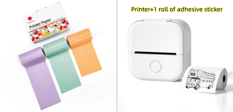 Portable Mini Thermal Label Printer – Bluetooth Sticker Maker & Photo Printer for Home, School & Office Use