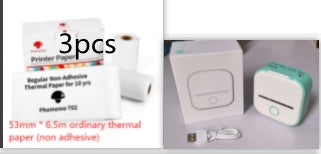 Portable Mini Thermal Label Printer – Bluetooth Sticker Maker & Photo Printer for Home, School & Office Use