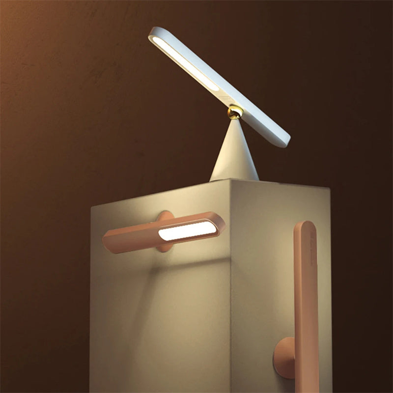 Magnetic Geometric LED Desk Lamp – Wireless Rechargeable Night Light with Touch Control & Wall Mount