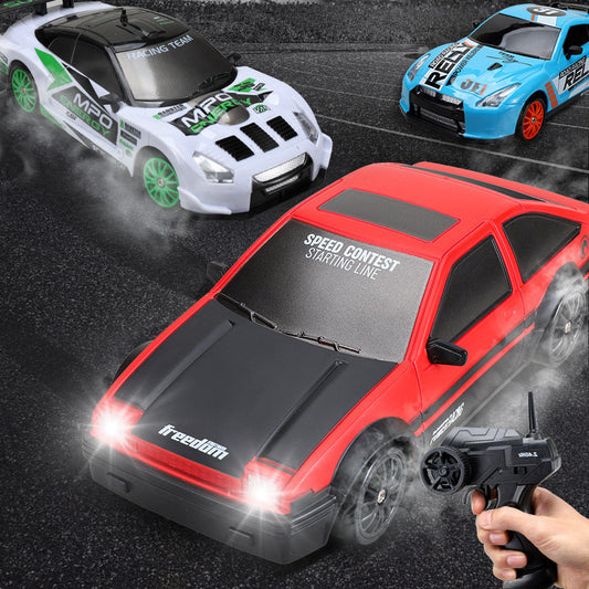 2.4GHz 4WD RC Drift Car – 1:24 Scale Remote Control GTR AE86 Model with LED Lights