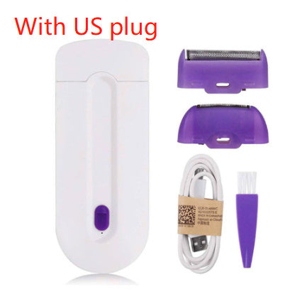 Electric Laser Hair Removal Shaver – Painless, Cordless IPL Device for Face & Body