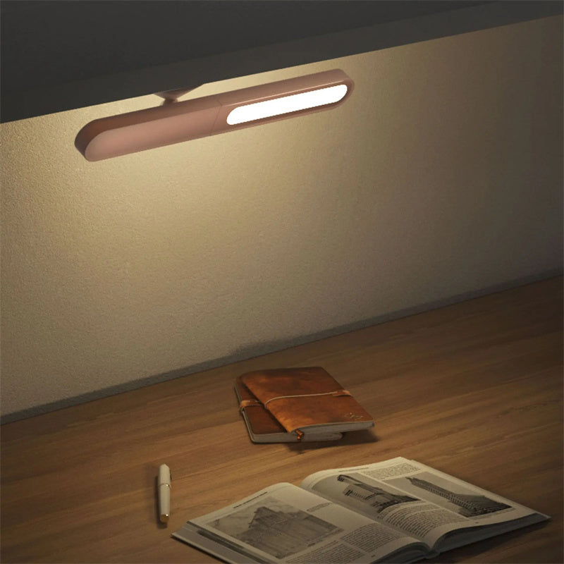 Magnetic Geometric LED Desk Lamp – Wireless Rechargeable Night Light with Touch Control & Wall Mount