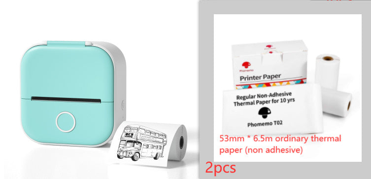 Portable Mini Thermal Label Printer – Bluetooth Sticker Maker & Photo Printer for Home, School & Office Use
