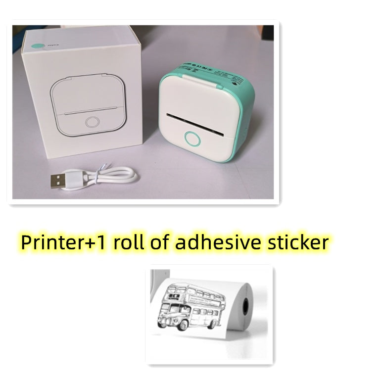 Portable Mini Thermal Label Printer – Bluetooth Sticker Maker & Photo Printer for Home, School & Office Use