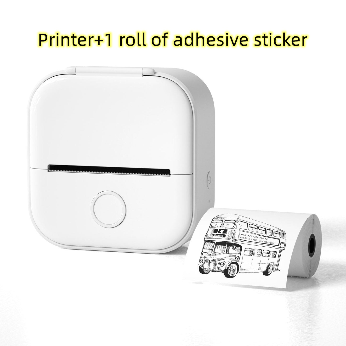 Portable Mini Thermal Label Printer – Bluetooth Sticker Maker & Photo Printer for Home, School & Office Use