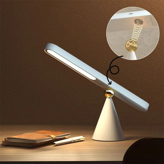 Magnetic Geometric LED Desk Lamp – Wireless Rechargeable Night Light with Touch Control & Wall Mount