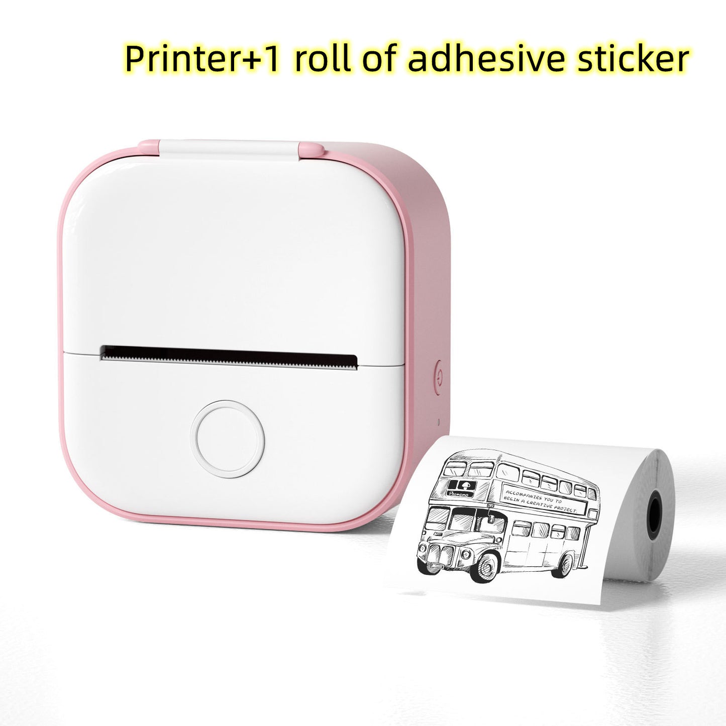 Portable Mini Thermal Label Printer – Bluetooth Sticker Maker & Photo Printer for Home, School & Office Use