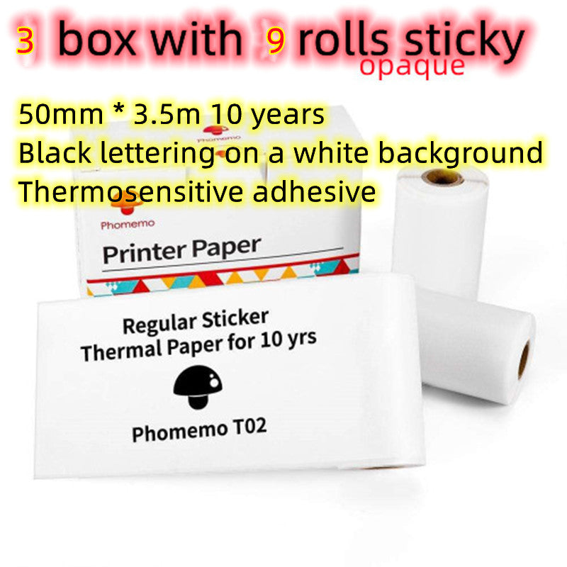 Portable Mini Thermal Label Printer – Bluetooth Sticker Maker & Photo Printer for Home, School & Office Use