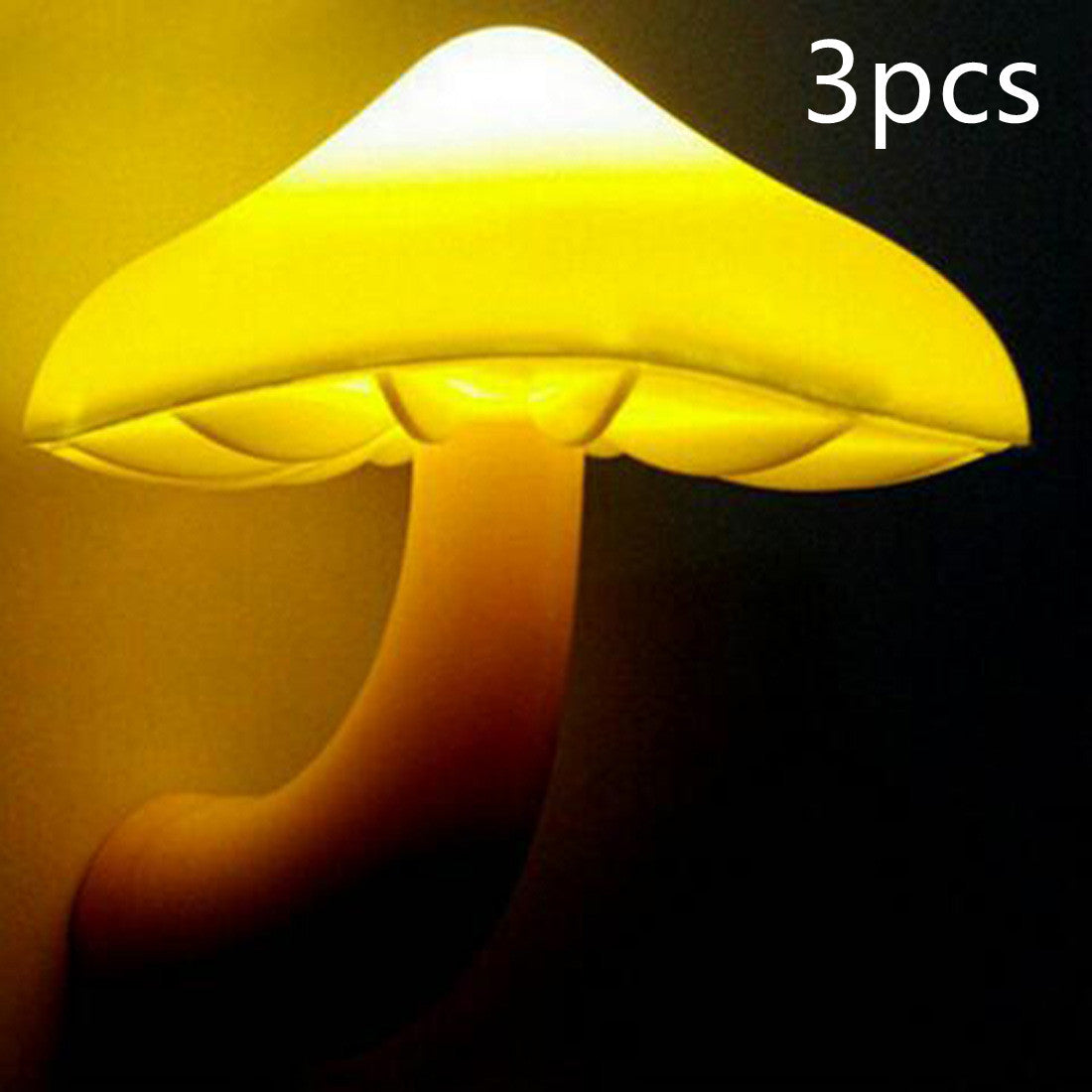 LED Mushroom Night Light – Plug-In Sensor Lamp with Warm White Glow